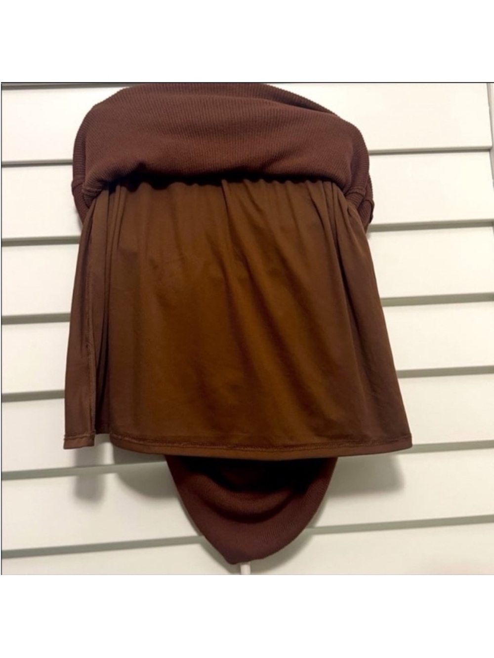 Miou Muse brown knitted maxi skirt size large - Picture 5 of 7
